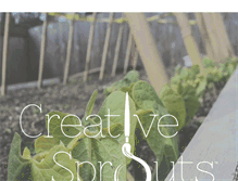 Tablet Screenshot of creativesprouts.org